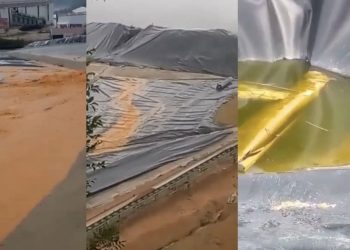 Bu görüntüler ilk kez çekildi! Dereye siyanür akıtırken suçüstü yakalandılar