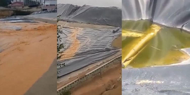 Bu görüntüler ilk kez çekildi! Dereye siyanür akıtırken suçüstü yakalandılar