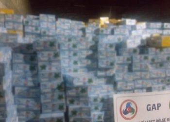 Gaziantep’te 25 ton kaçak nargile tütünü ele geçirildi