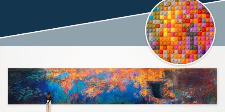 Ünlü ressam Monet’nin meşhur tablosu Lego parçalarıyla yeniden yapıldı