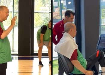 Erdoğan sporda: Ver ver, faul var